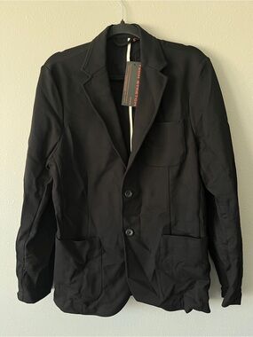 Guess Tyron Jet Black Men's Blazer Jacket